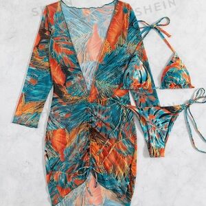 3 Piece Bikini Swimwear Set Size M